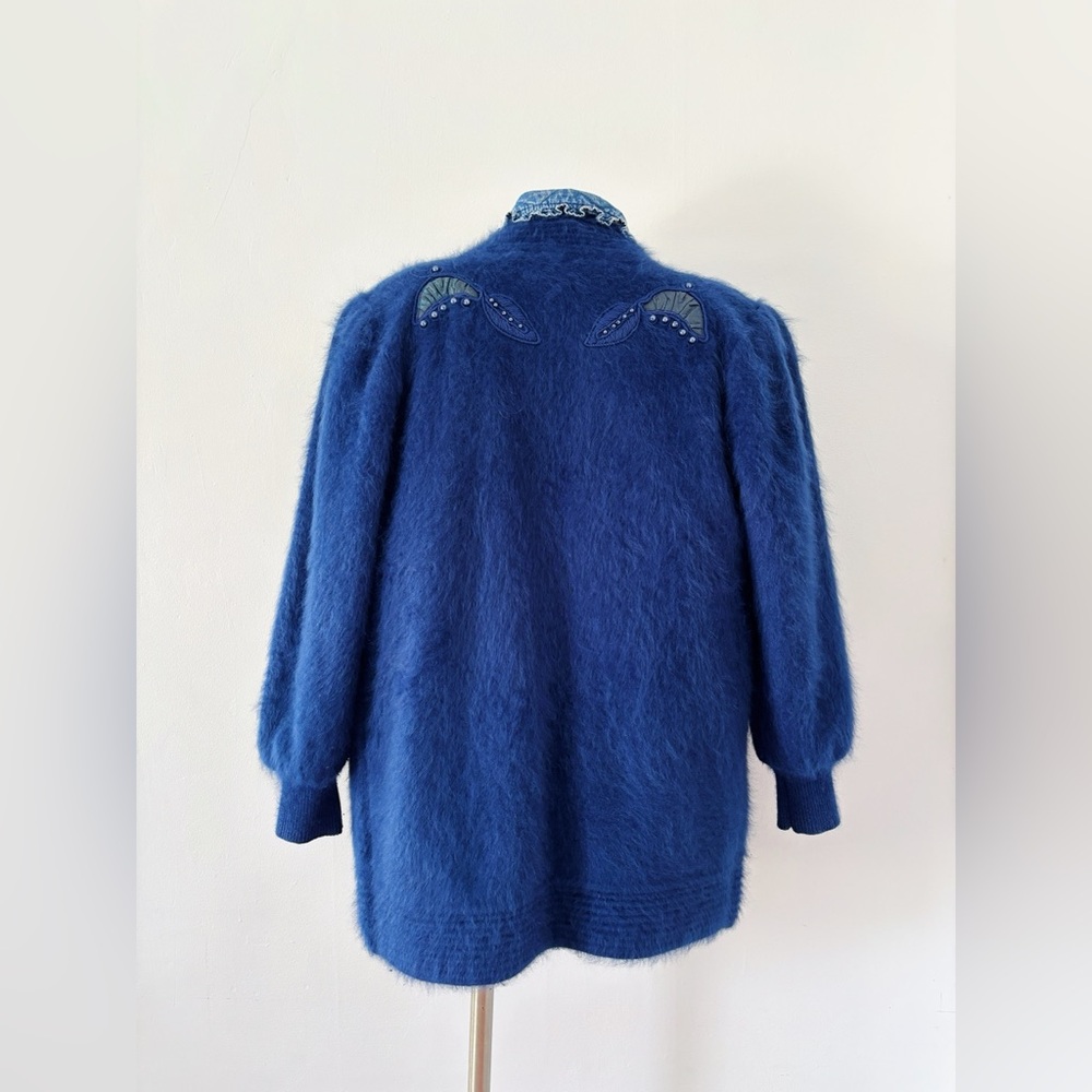 Vintage chunky fluffy angora vest - Picture 3 of 10